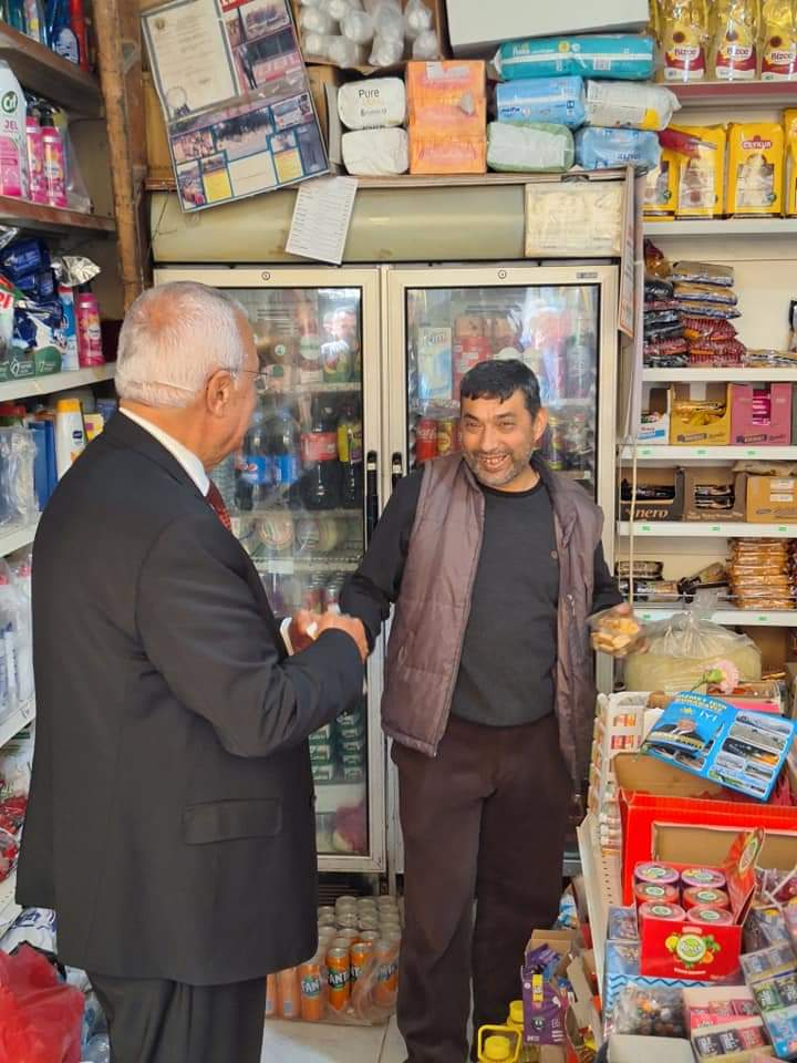 İyi Parti Düziçi Belediye Başkan Adayı Ökkeş Namlı ilçe esnafını ziyaret etti