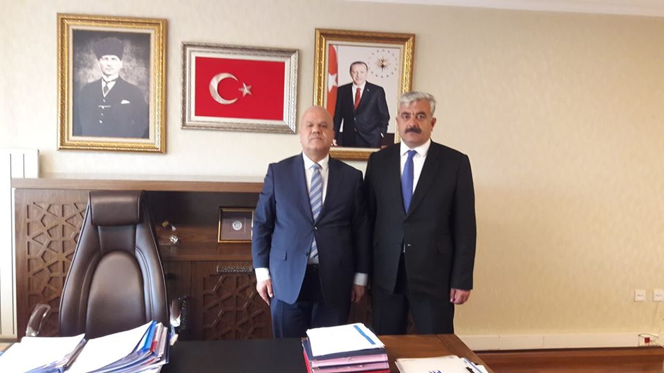 Böcekli Belediye Başkanı Doğan Öztürk, Ptt Genel Müdür Yardımcısı Cumali Yüksek'i Ziyaret Etti