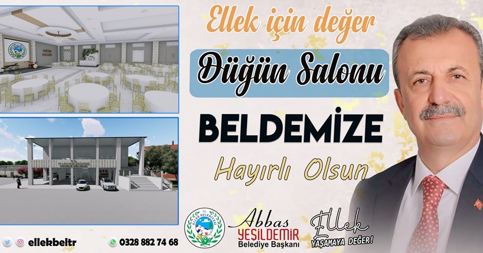 Ellek’te Düğün salonu inşaatı kısa sürede tamamlanacak