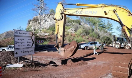Bozburun içme suyu hattında 10 kilometre daha tamamlandı
