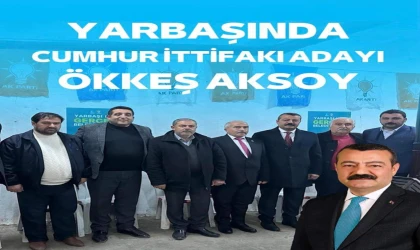 CUMHUR İTTİFAKI BELEDİYE BAŞKAN ADAYI ÖKKEŞ AKSOY OLDU