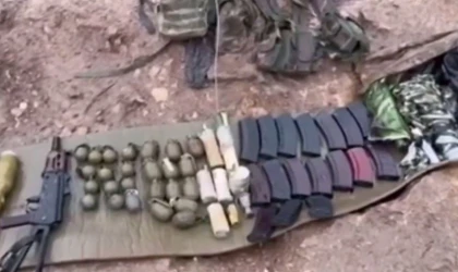 Pençe Kilit’te çok sayıda silah ve mühimmata ele geçirildi