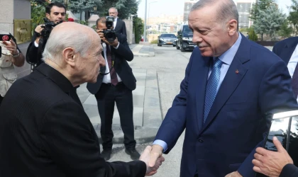 Başkent’te Cumhurbaşkanı Erdoğan Bahçeli’yi ziyaret etti