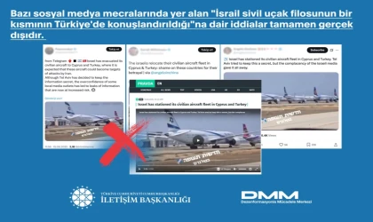 İletişim’den ”İsrail Uçakları Türkiye’de” iddialarına yalanlama!