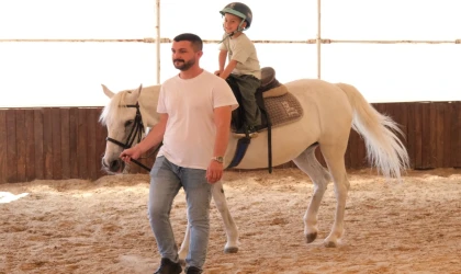 Kocaeli’de taz tatiline at üstünde ‘merhaba’ dediler