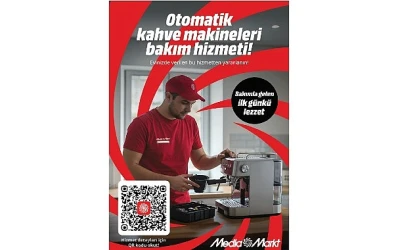 MediaMarkt Türkiye’den evde otomatik kahve makinesi bakım hizmeti!