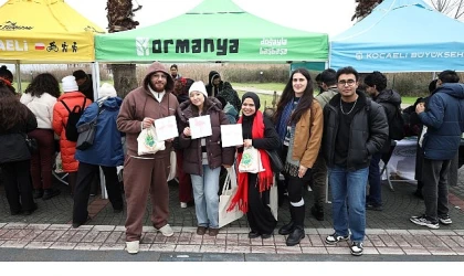 Doğanın en zarif misafirleri hayran bıraktı