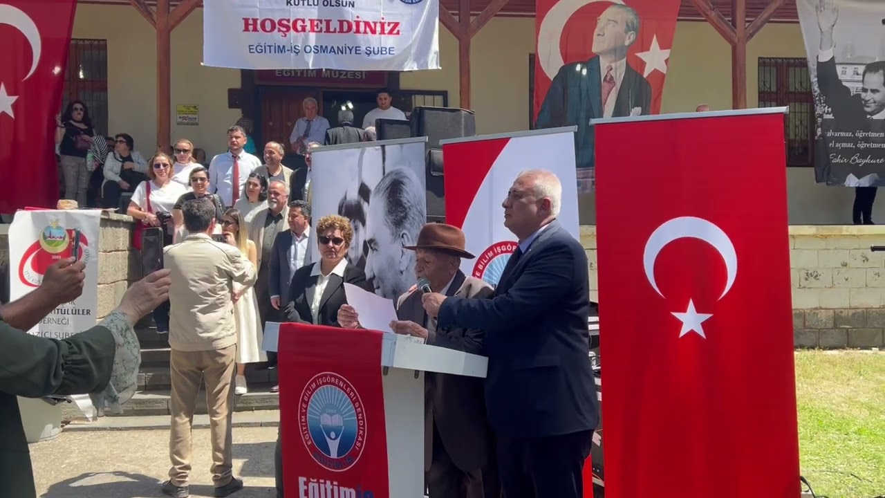 Mehmet Yavuz (Düziçi Köy Enstitüsü, 1950 Mezunu) amcamız , Köy Enstitüleri anmasında konuşuyor